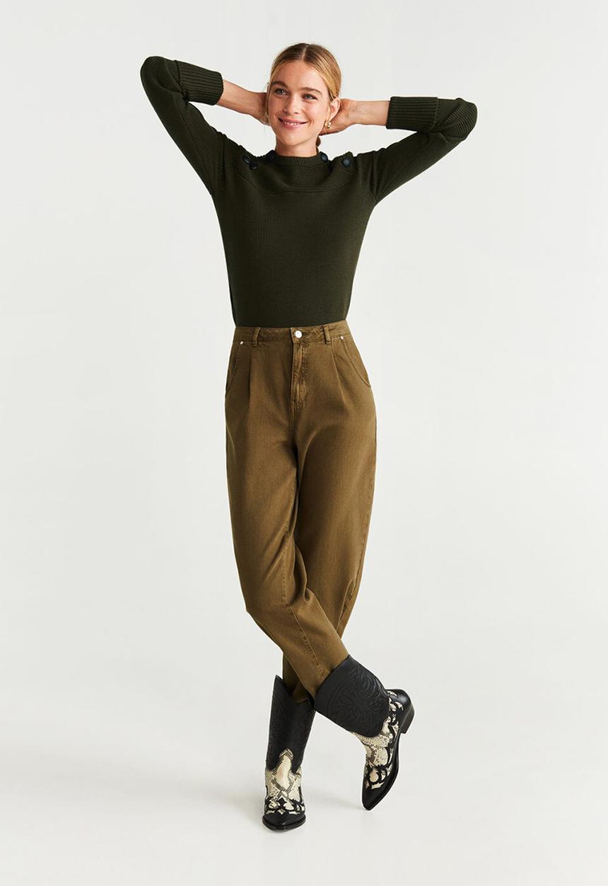 MANGO - Sweater senna - khaki