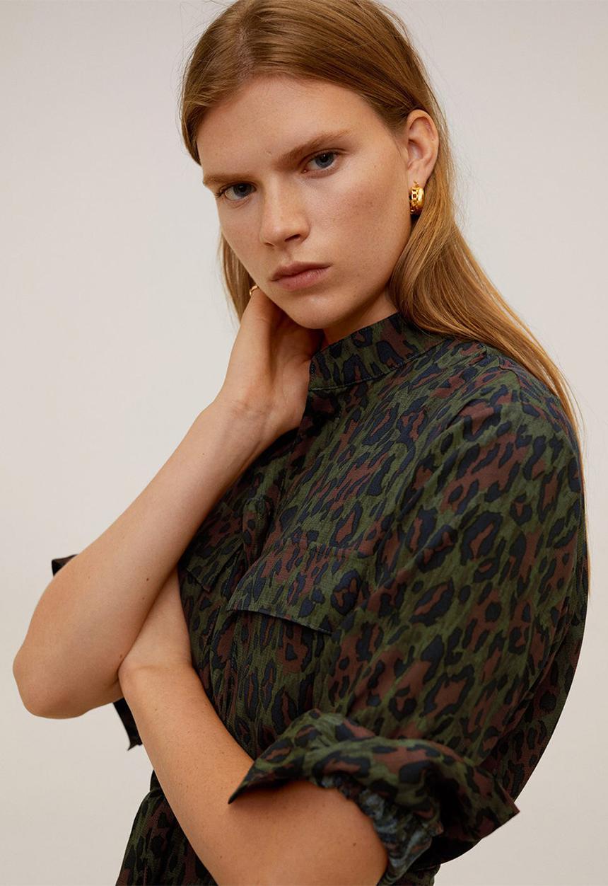 MANGO - Dress araby - khaki