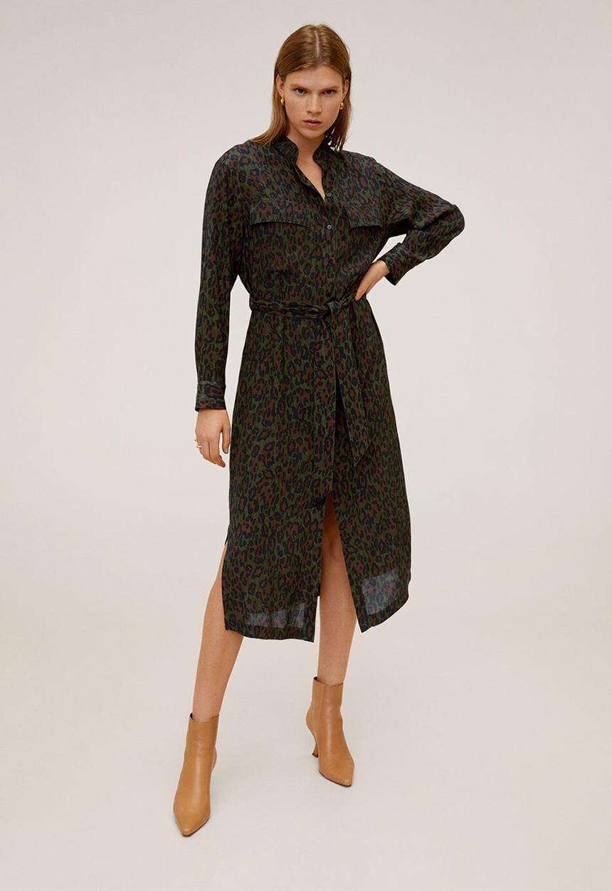 MANGO - Dress araby - khaki
