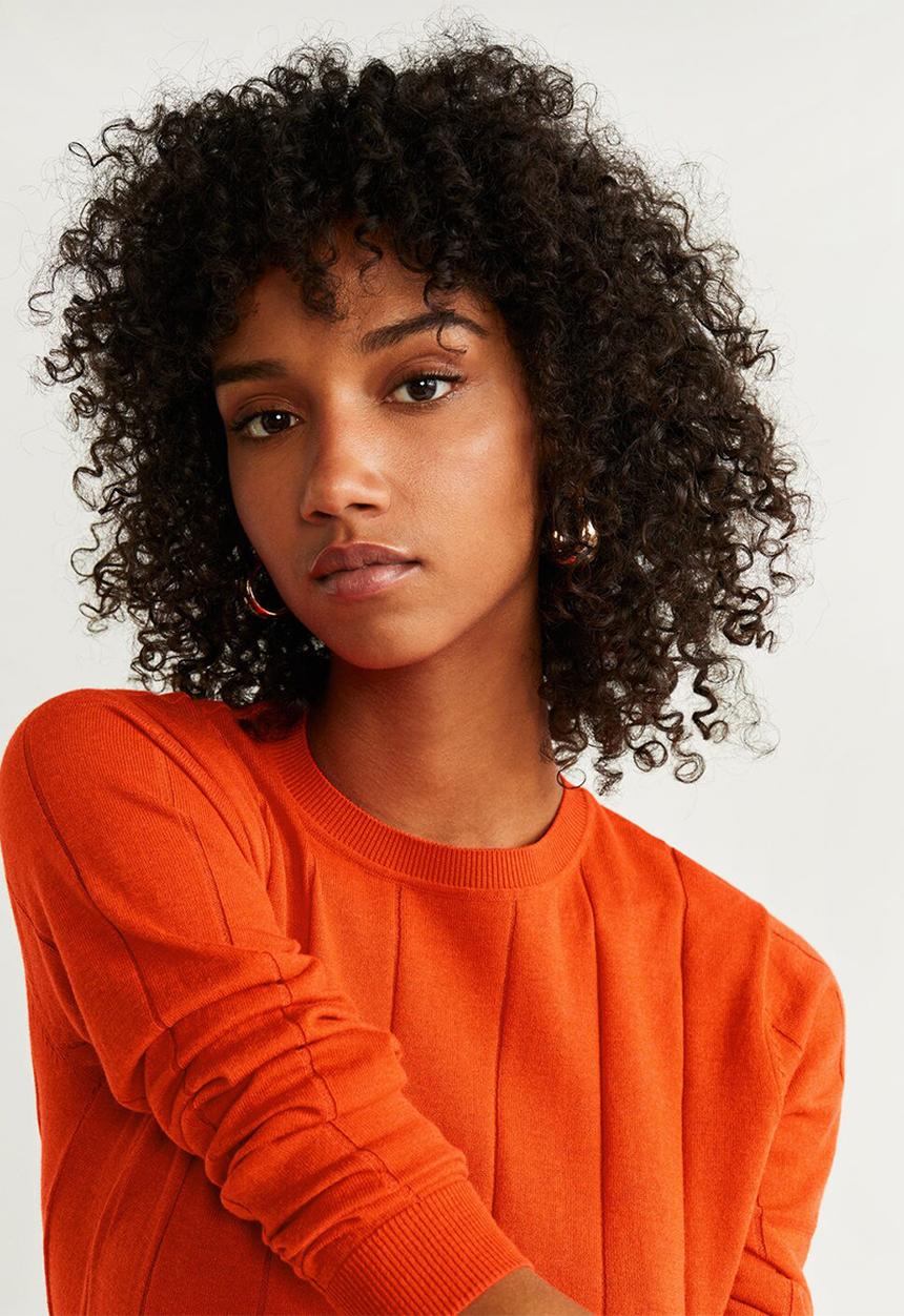 MANGO - Sweater lucca - orange