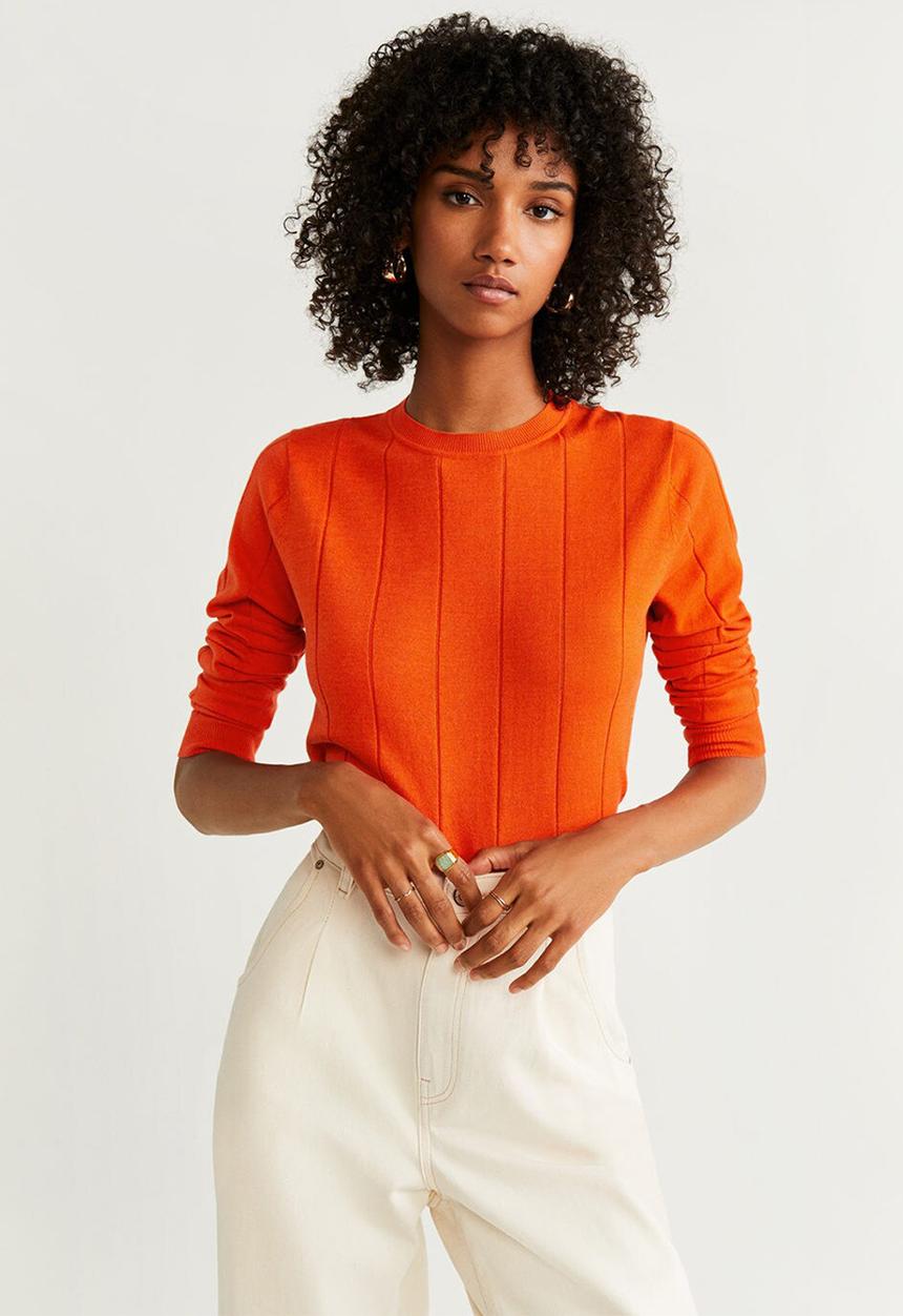MANGO - Sweater lucca - orange