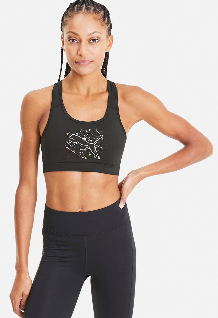 PUMA - 4 keeps logo sports bra - black
