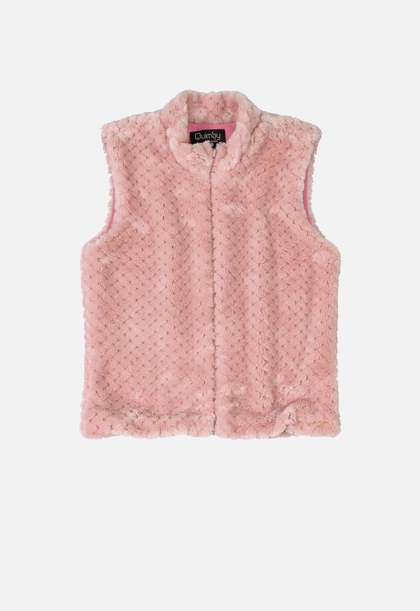 Quimby - Zip through vest - pink