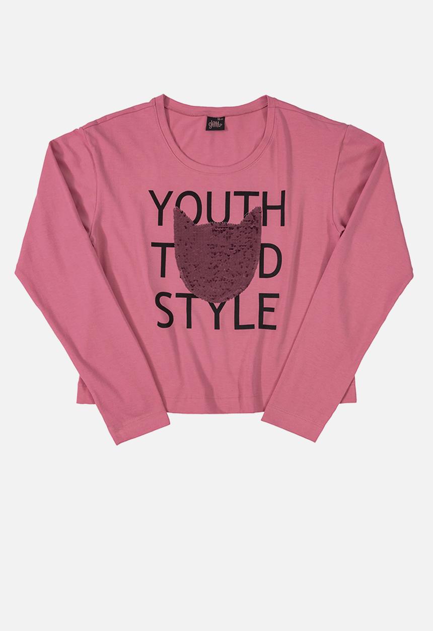 Gloss - Girls printed tee - pink