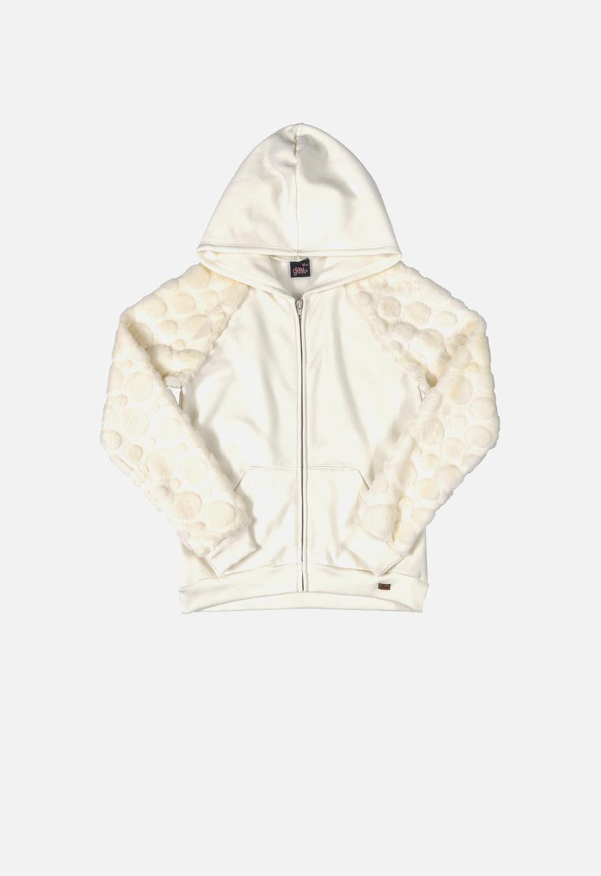 Gloss - Girls hooded jacket - cream