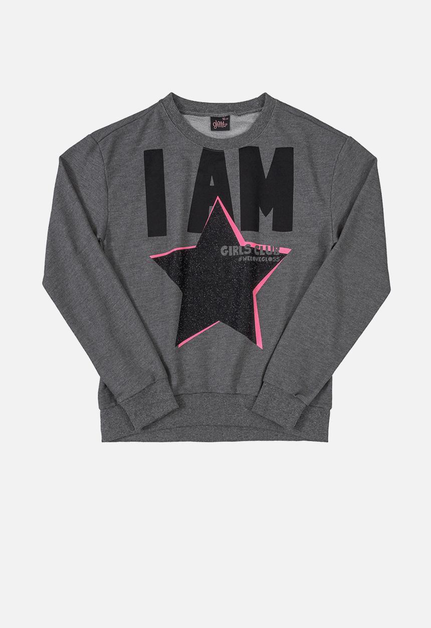 Gloss - Girls sweatshirt - charcoal
