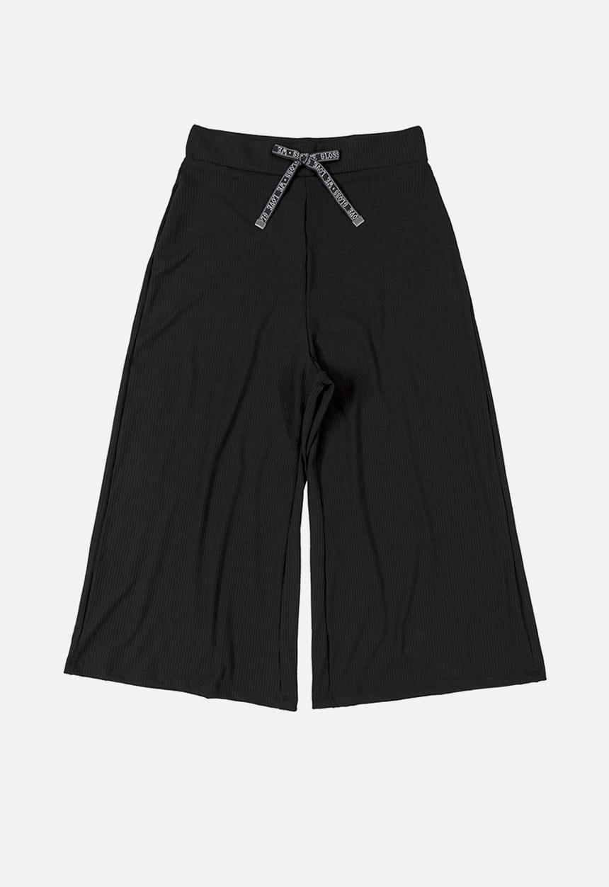 Gloss - Tweens wide leg pants - black