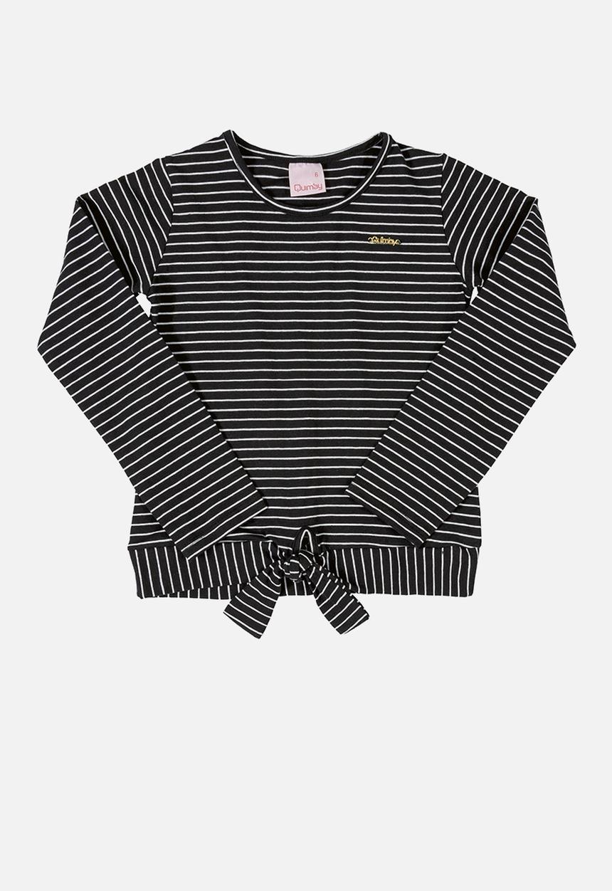 Quimby - Girls blouse - black & white 
