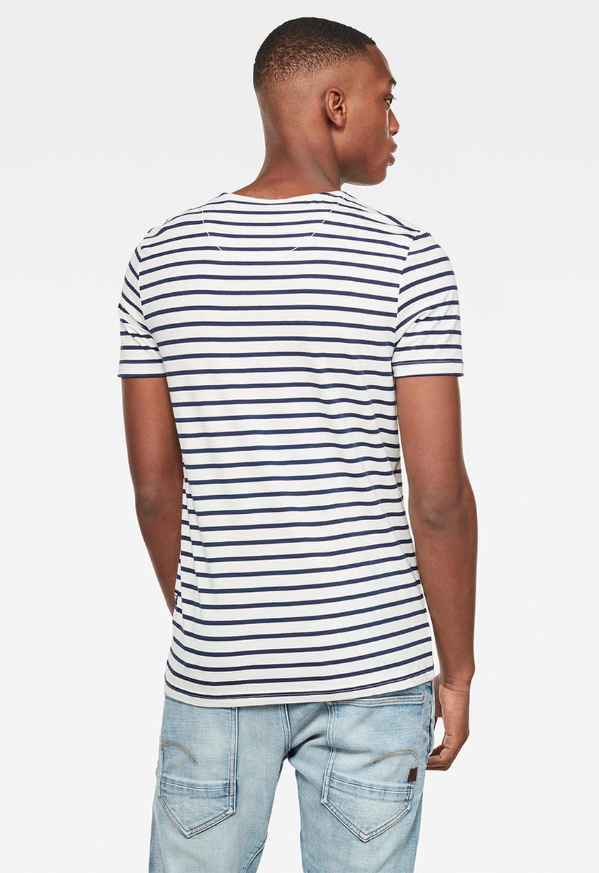 G-STAR - Xarrtto short sleeve tee - white & blue 