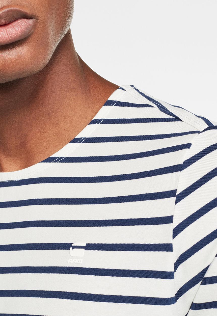 G-STAR - Xarrtto short sleeve tee - white & blue 