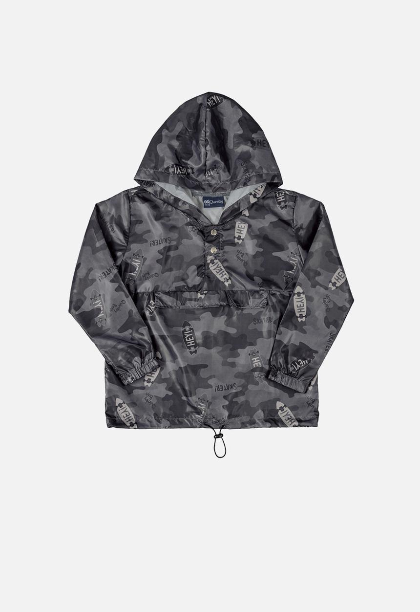 Quimby - Boys camo print jacket - grey