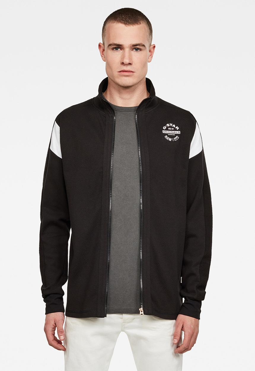 G-STAR - Korpaz zip through sweater - black