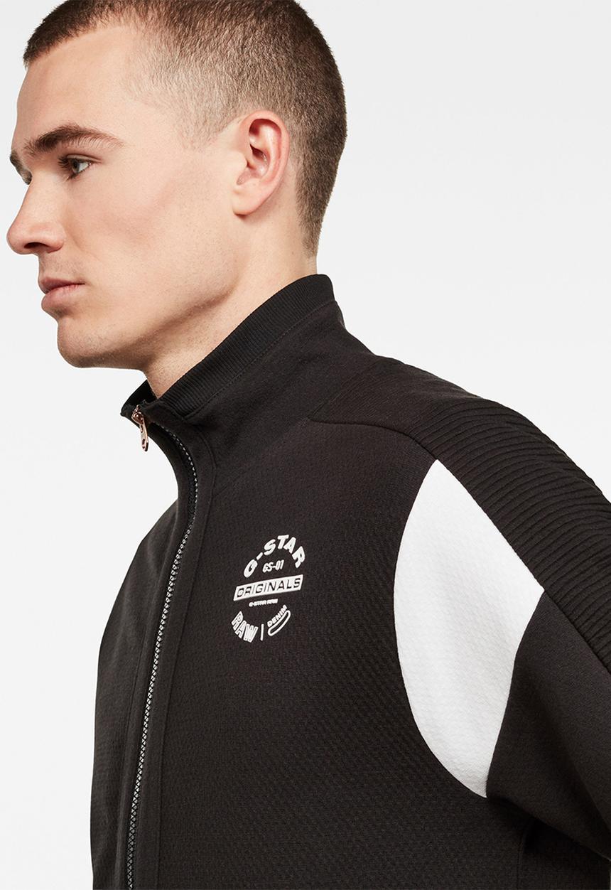 G-STAR - Korpaz zip through sweater - black