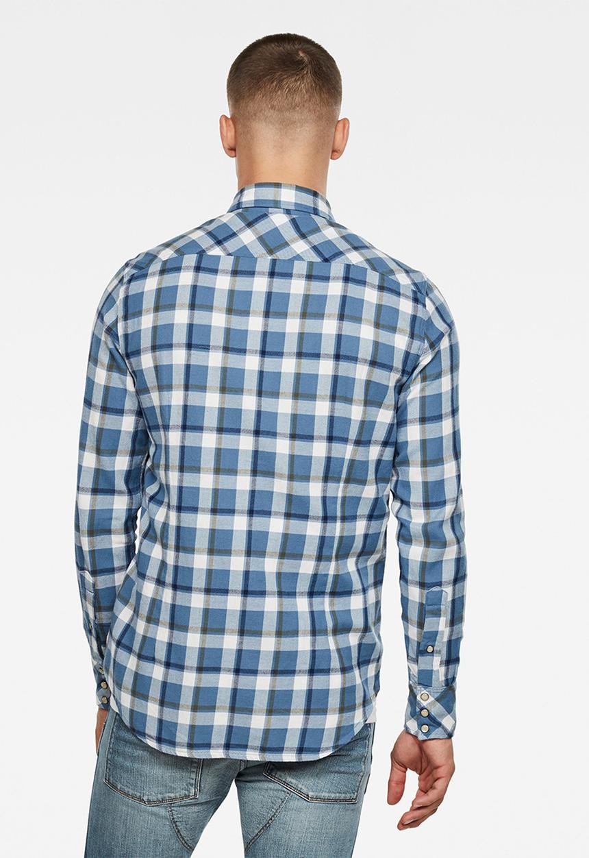 G-STAR - 3301 slim shirt long sleeve - selft sali check