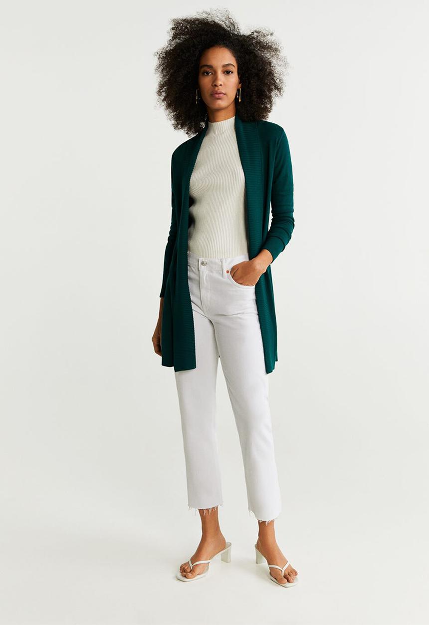 MANGO - Cardigan alma - dark green