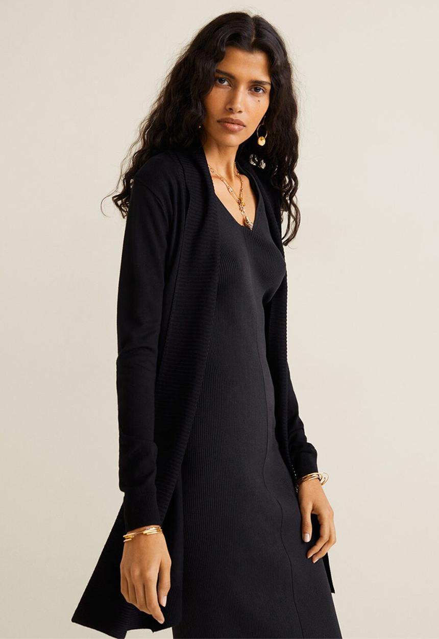 MANGO - Cardigan alma - black