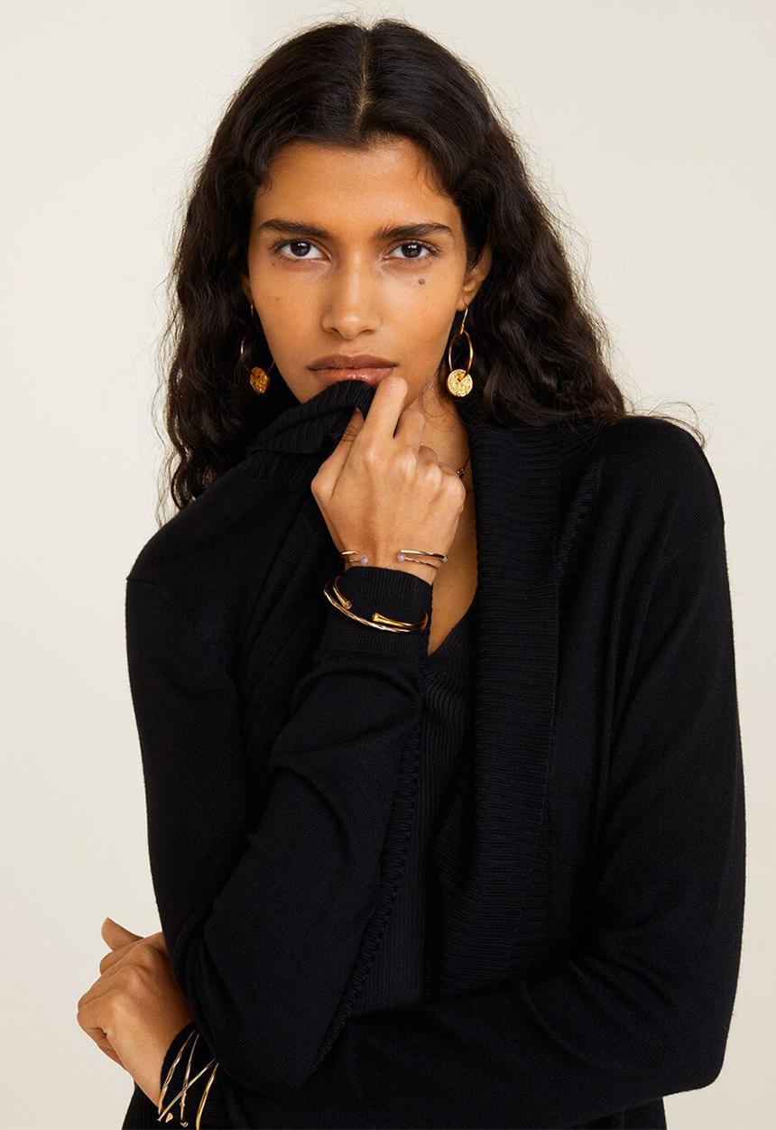 MANGO - Cardigan alma - black