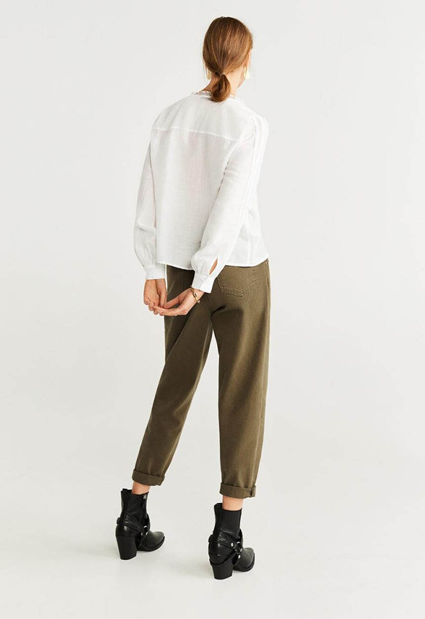 MANGO - Shirt lanka - ecru