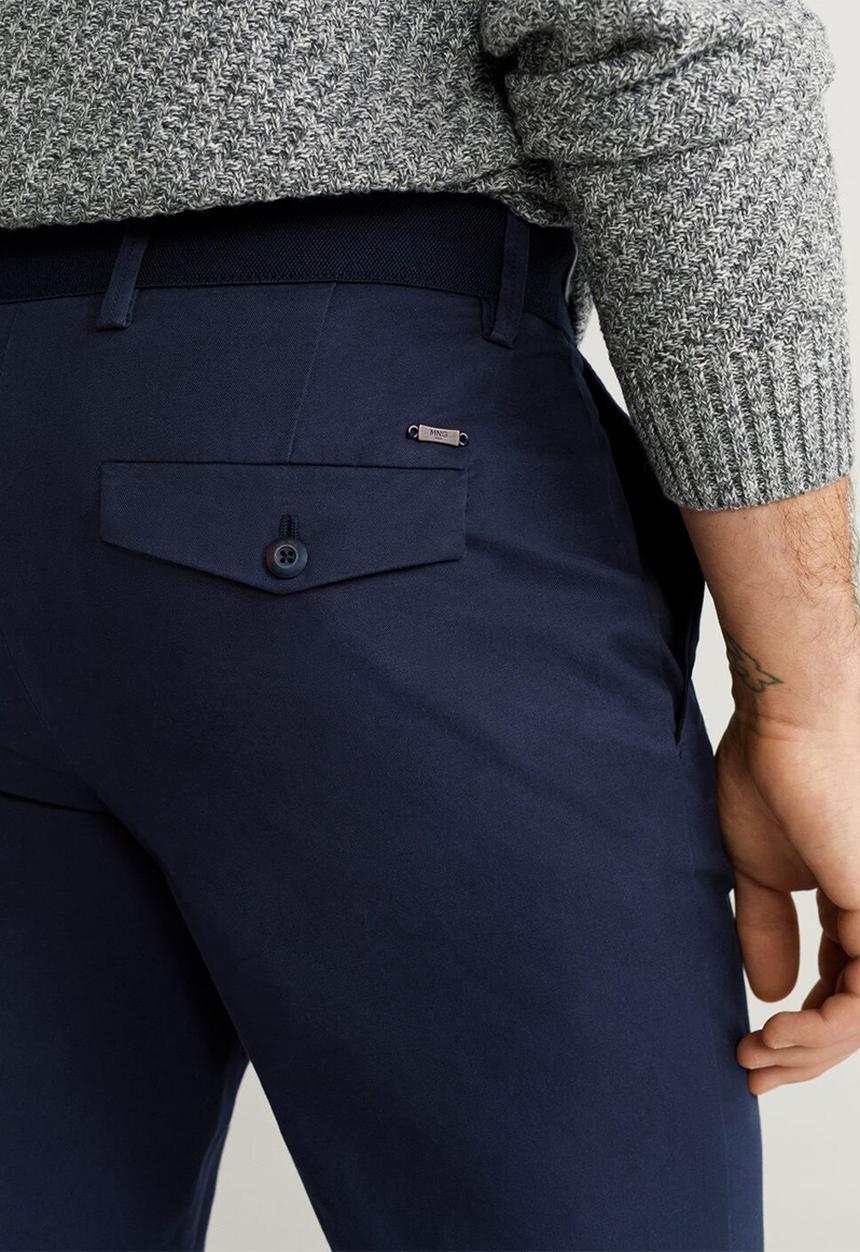 MANGO - Prato trousers - navy