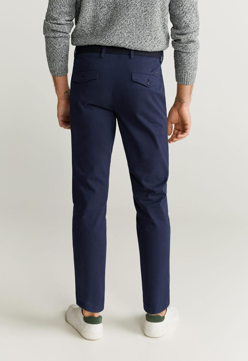 MANGO - Prato trousers - navy