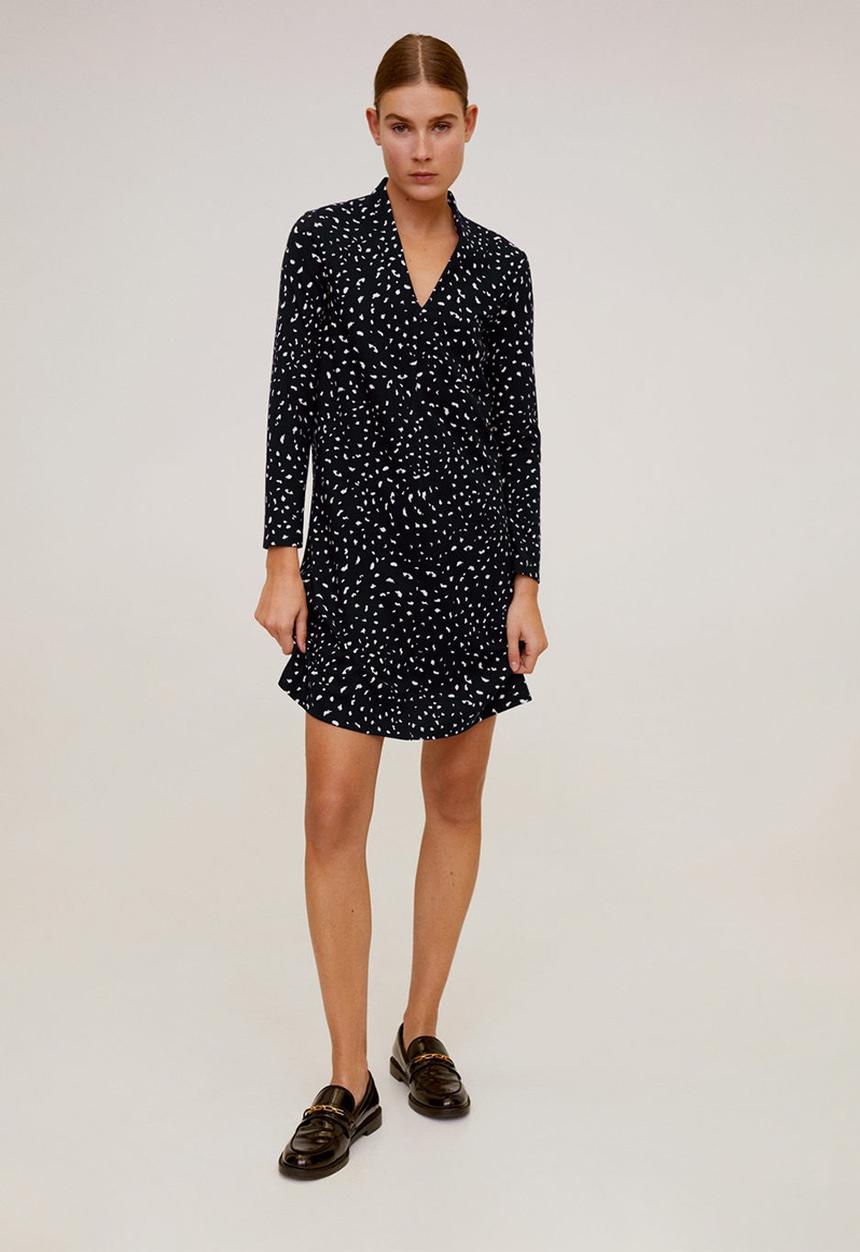 MANGO - Dress veldu - black