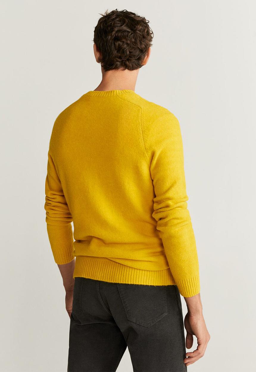 MANGO - Foam sweater - yellow