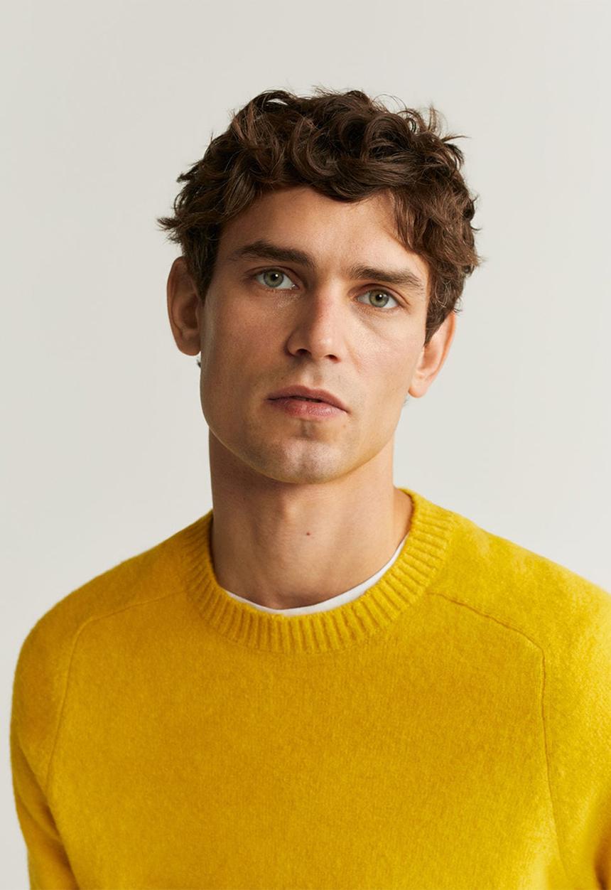 MANGO - Foam sweater - yellow