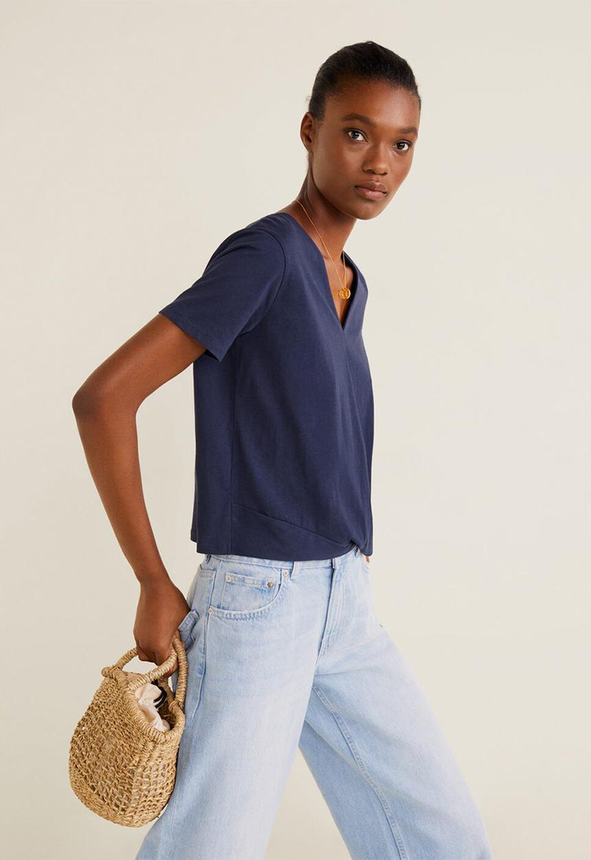 MANGO - T-shirt cruz-h - navy