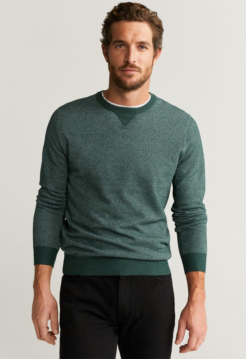 MANGO - Antigua sweater - green