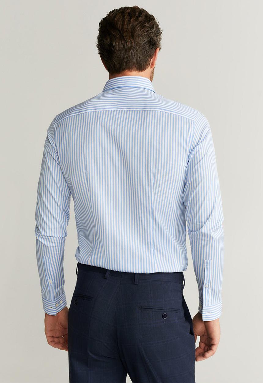 MANGO - Joan shirt - light pastel blue