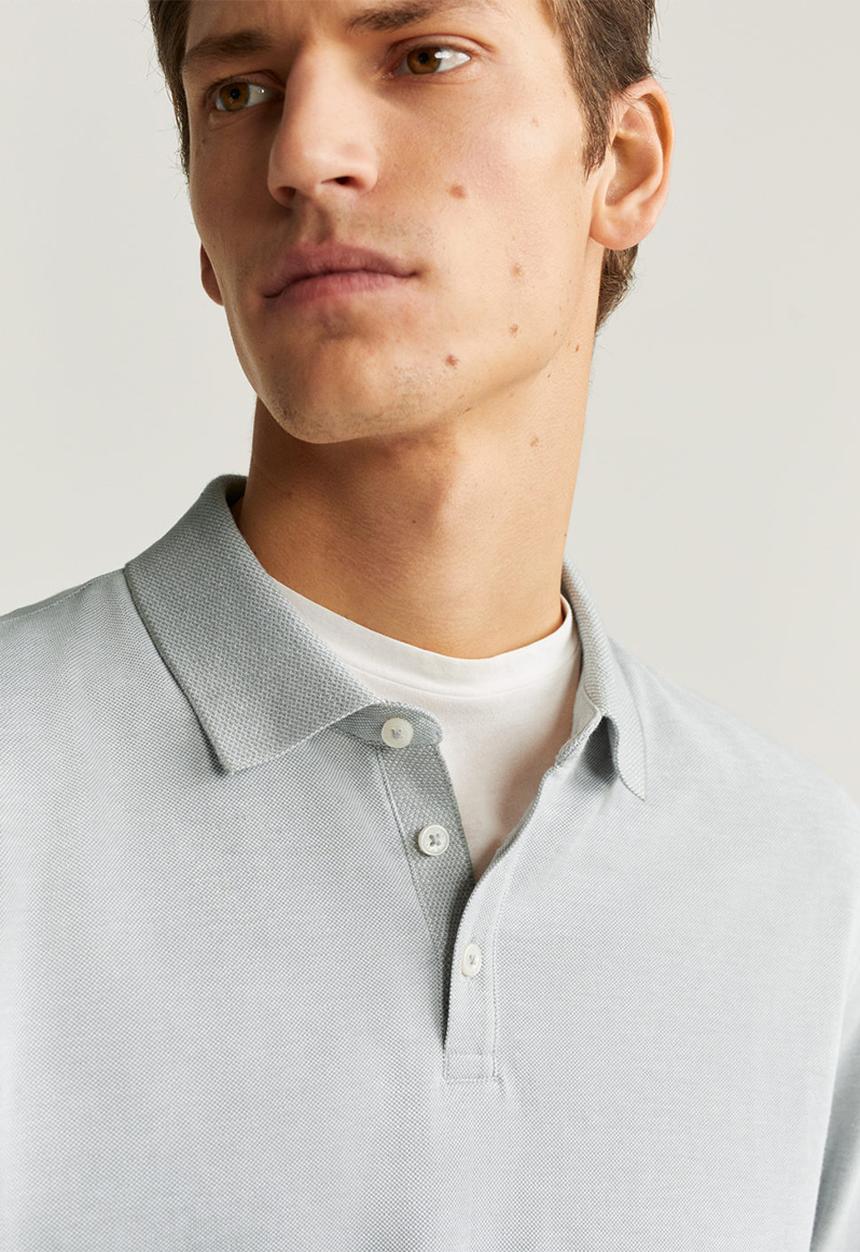MANGO - Regat polo shirt - grey