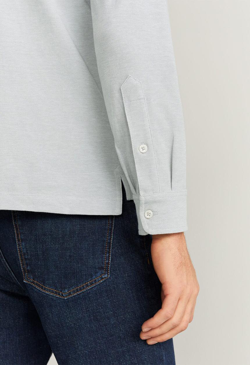 MANGO - Regat polo shirt - grey