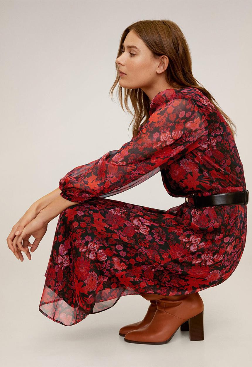 MANGO - Dress winona - red