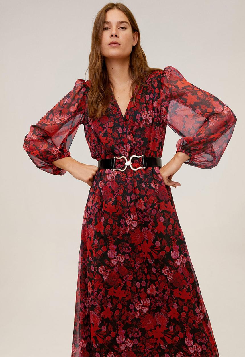 MANGO - Dress winona - red