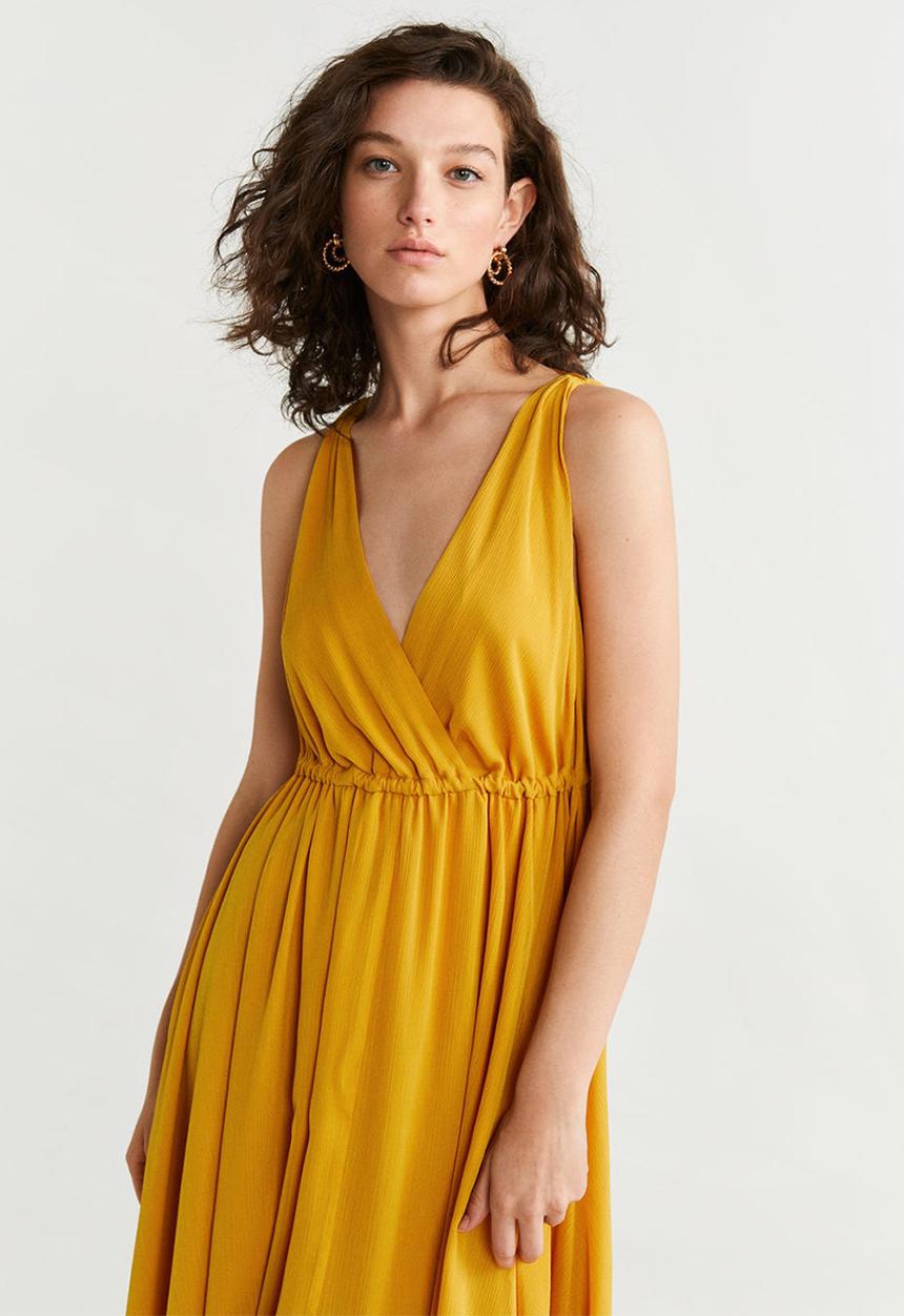 MANGO - Dress kinder - yellow