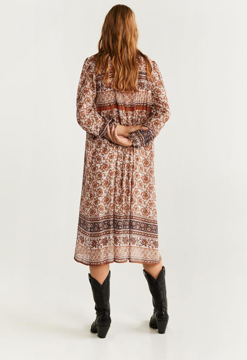 MANGO - Long sleeve dress - mutli