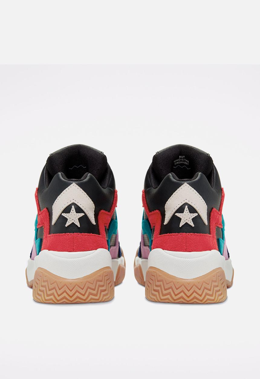 Converse - VLTG mid leather overlay - Black - back to earth