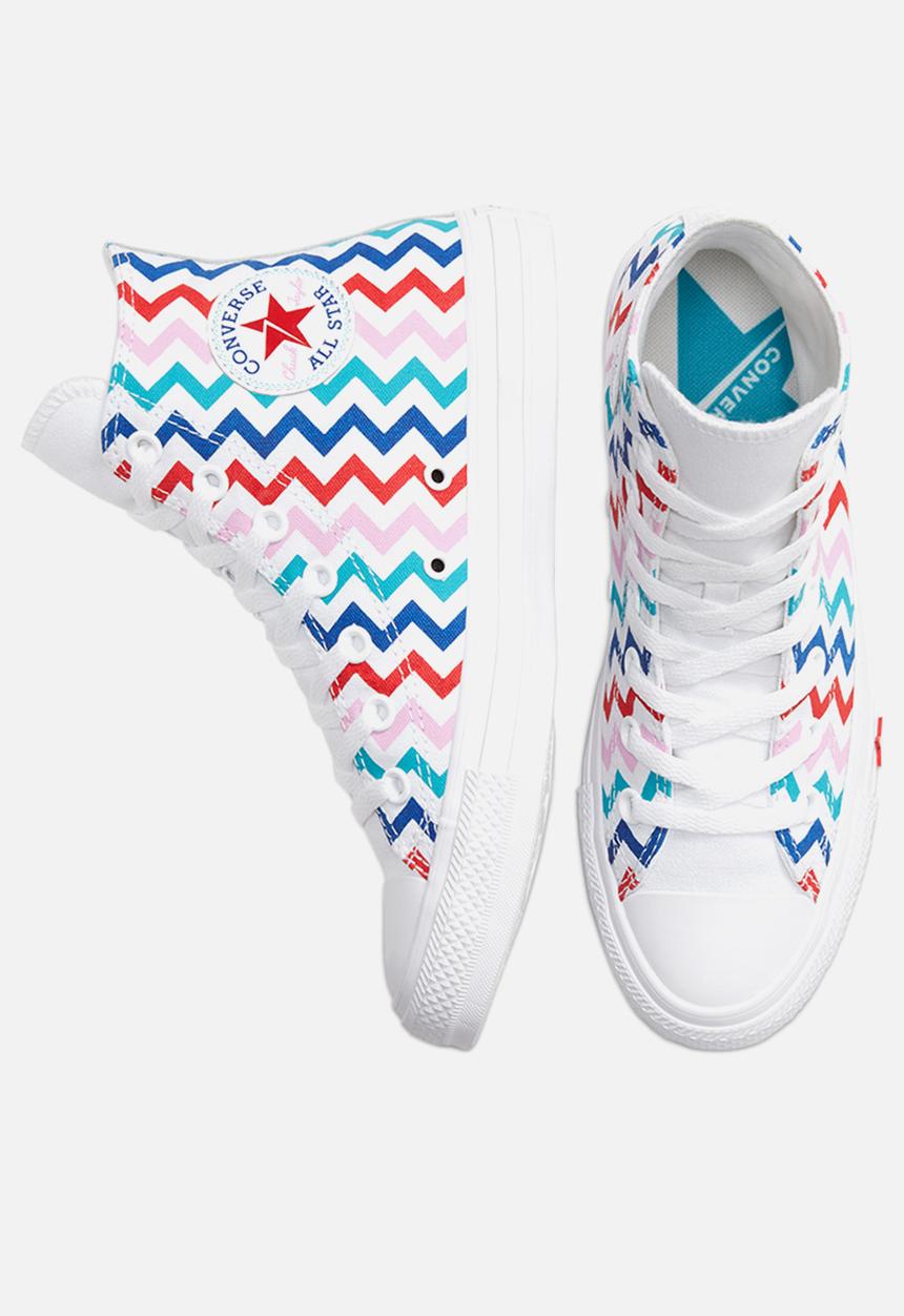 Converse - Chuck Taylor All Star VLTG Hi - white/university red - back to earth