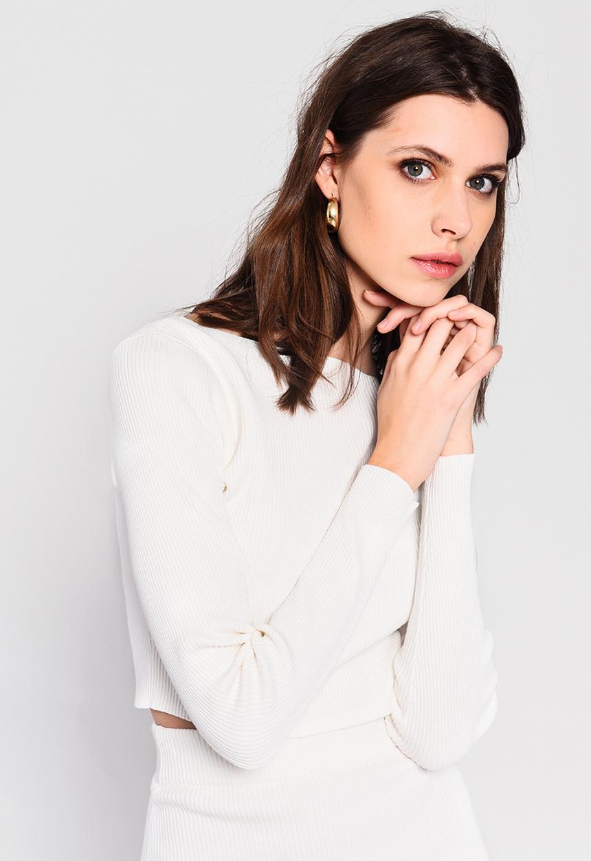 Glamorous - High neck jumper - off white