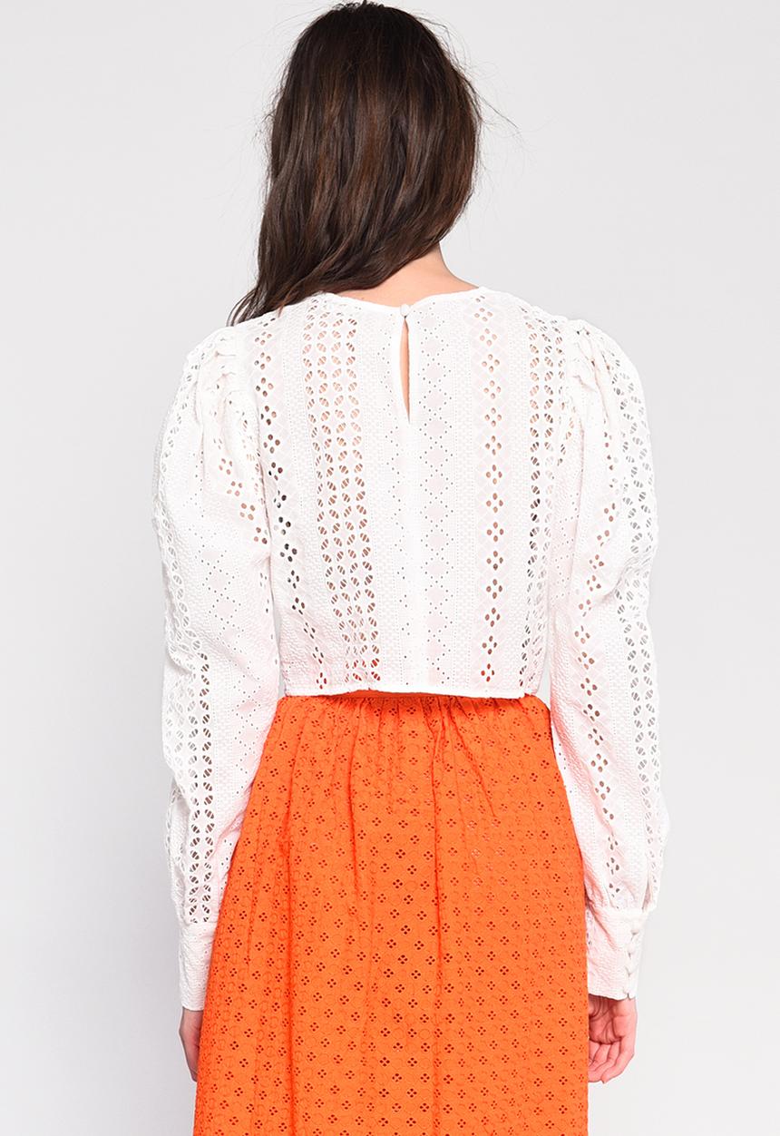 Glamorous - Anglaise blouse - white
