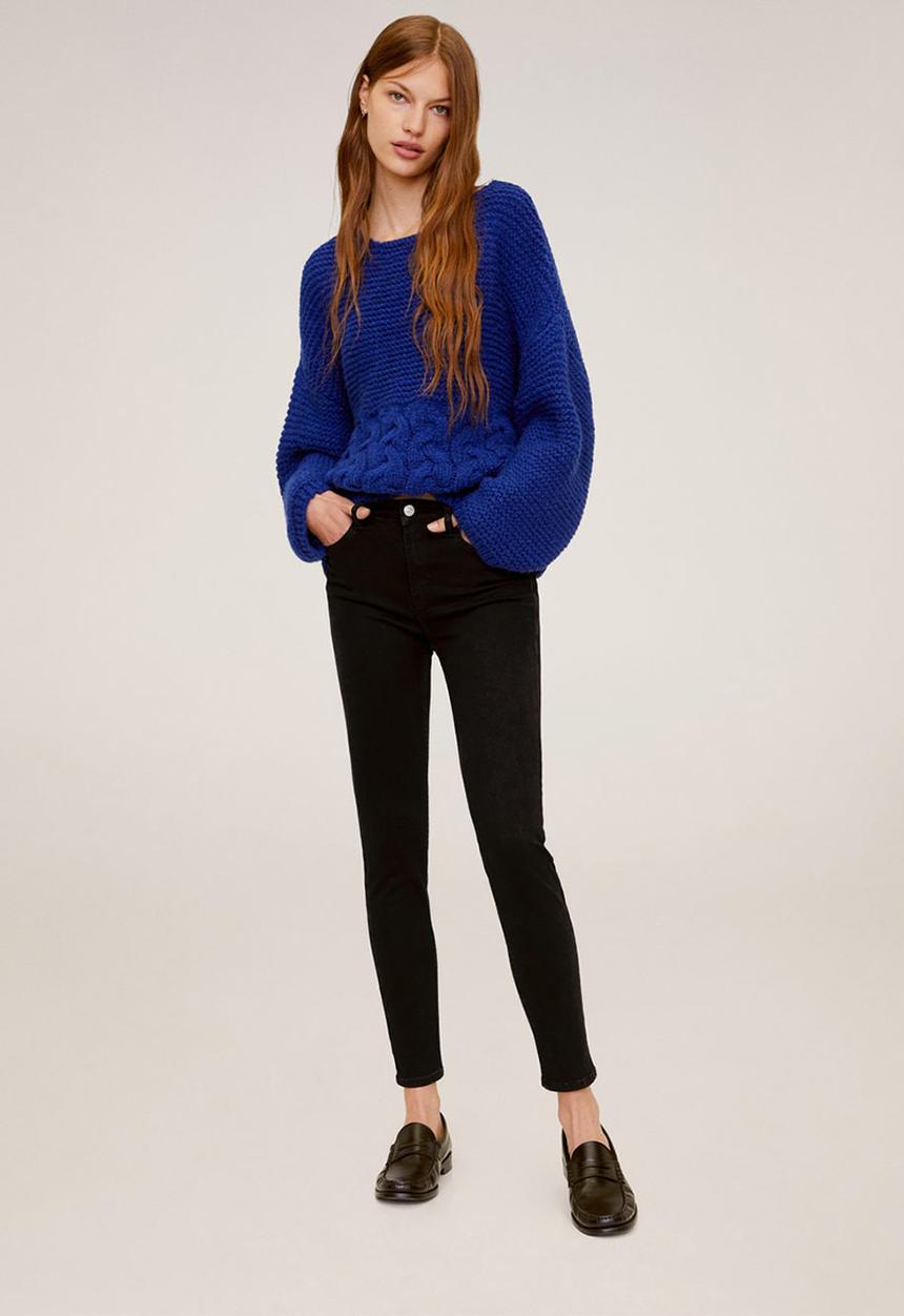 MANGO - Jeans sculpt - black 