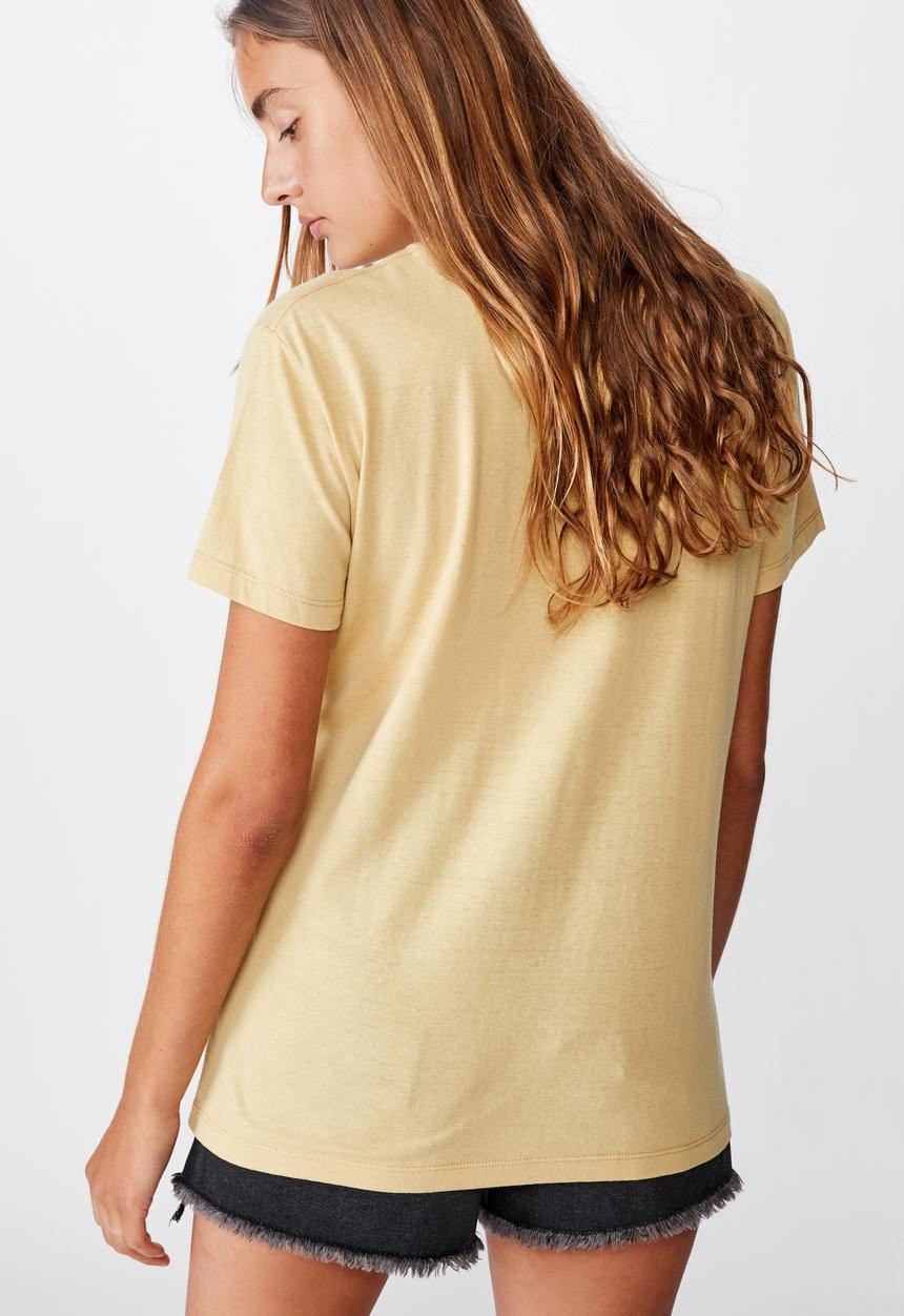 Cotton On - Classic slogan T-shirt she did - yellow