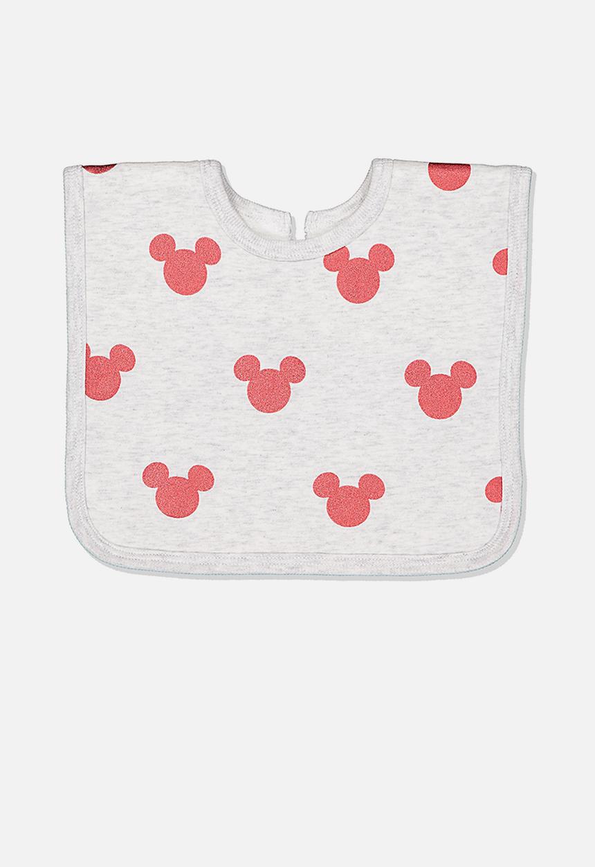 Cotton On - The everyday bib - pink & white 