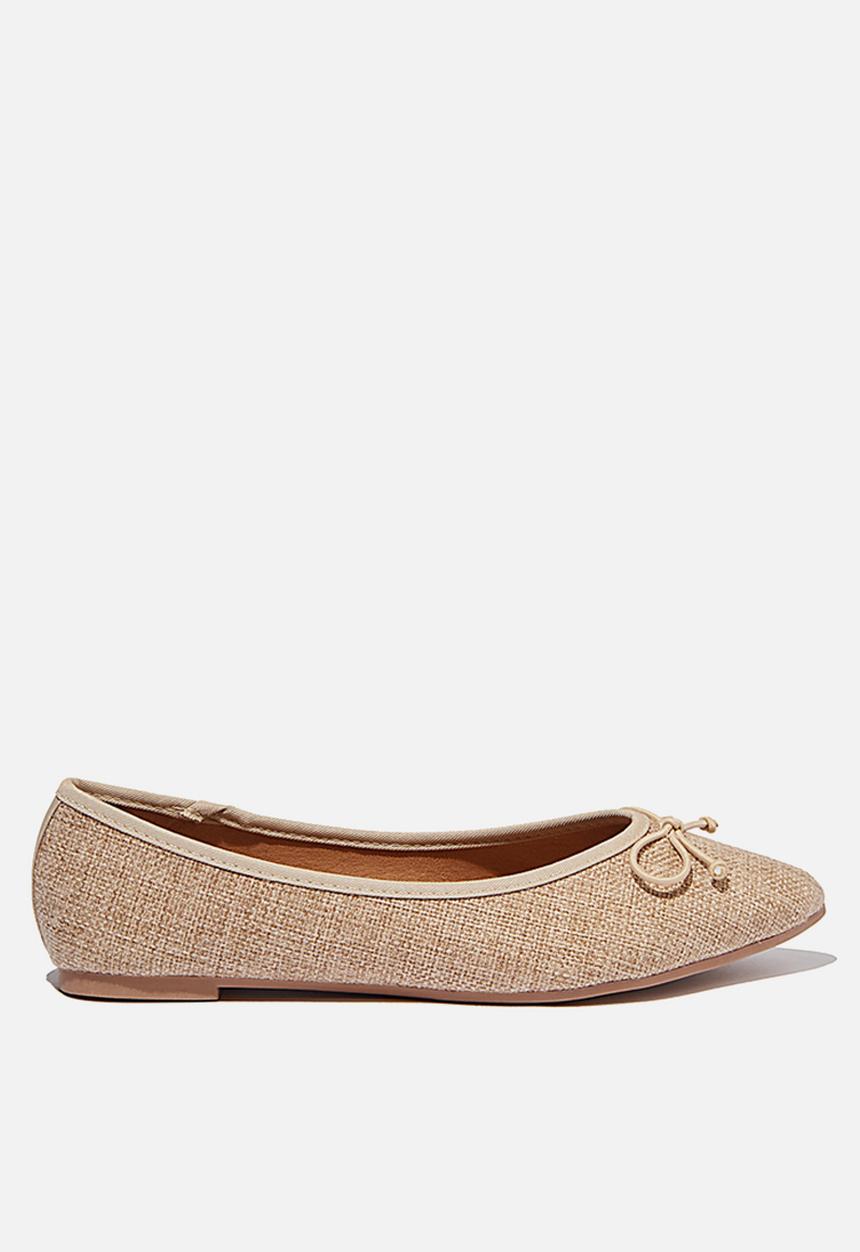 Cotton On - Essential evelyn point ballet - taupe 