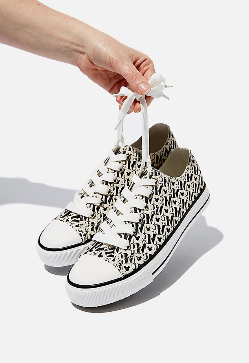 Cotton On - Mickey jodi low rise - white & black 