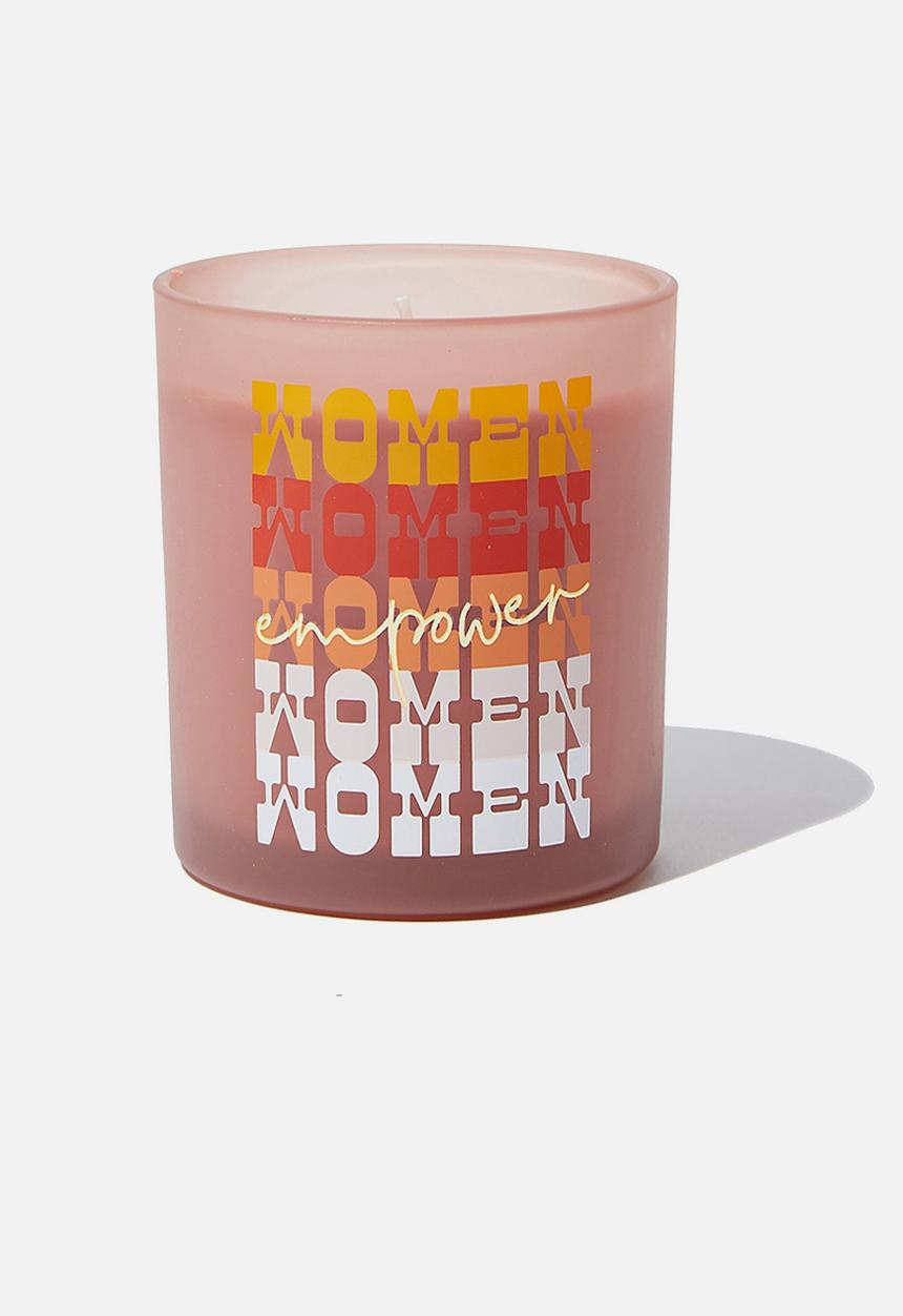 Typo - Solid quote candle - peach 