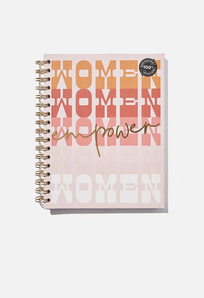 Typo - Ultimate spiral notebook - pink