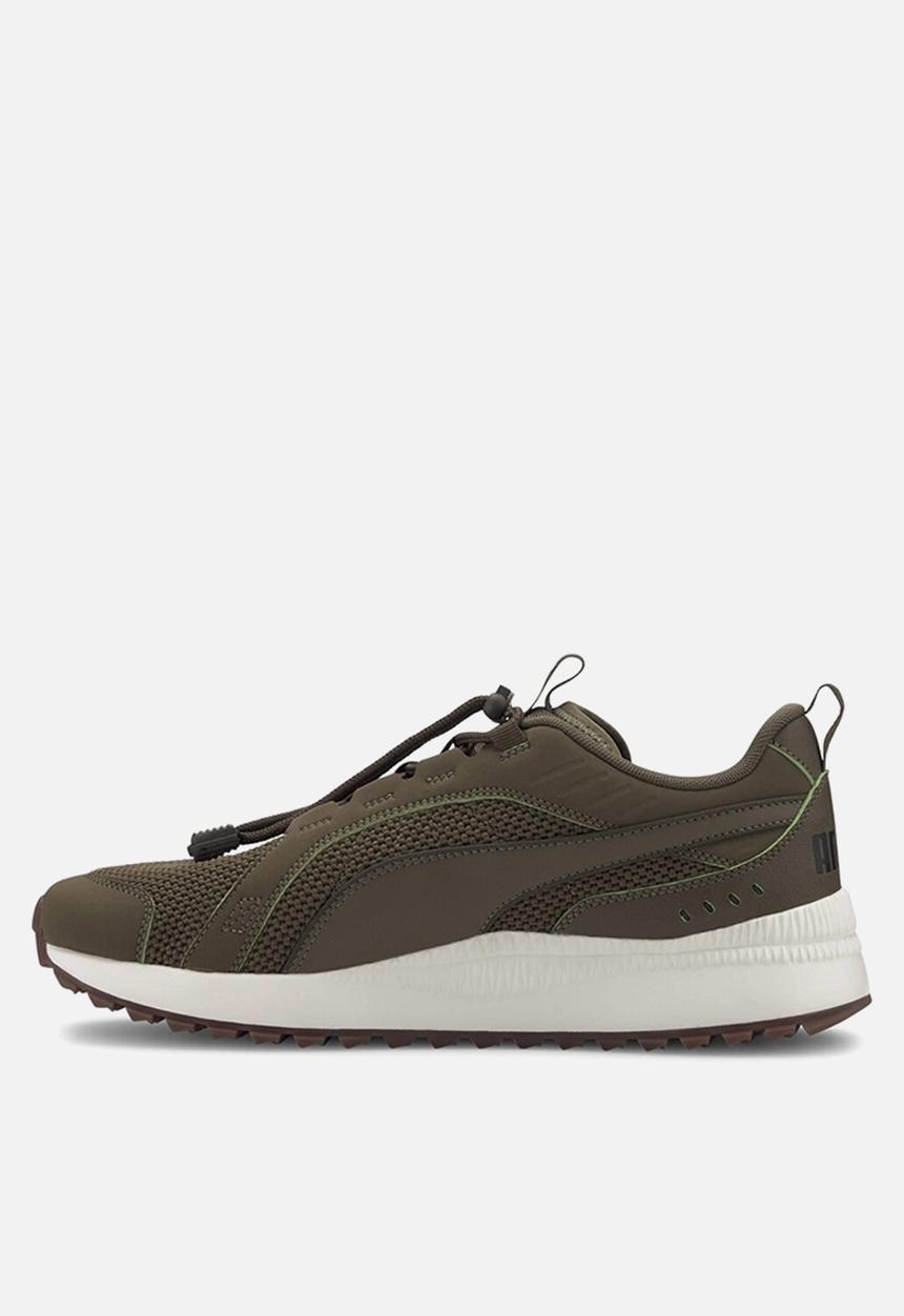 PUMA - Pacer next trail sneaker - dark olive / white