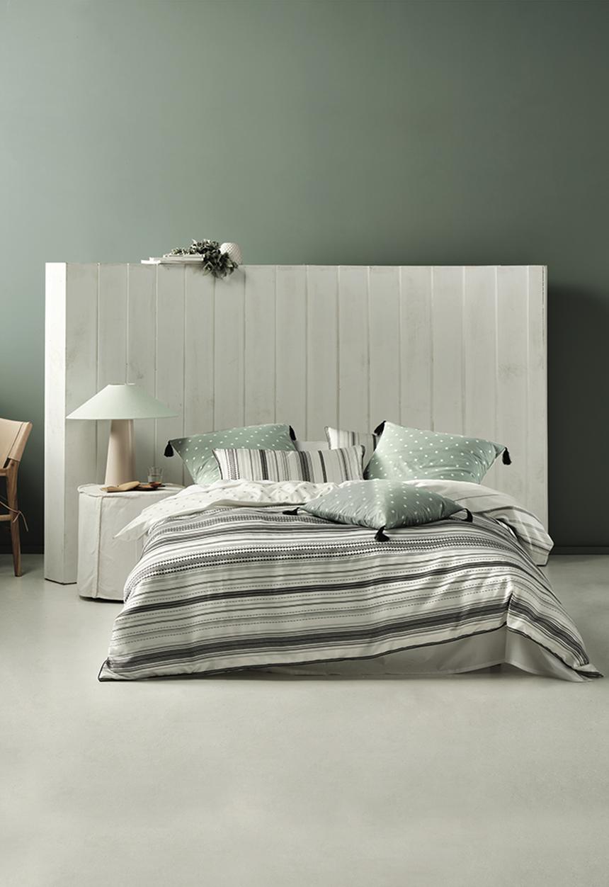 Linen House - Kemer duvet cover set - green