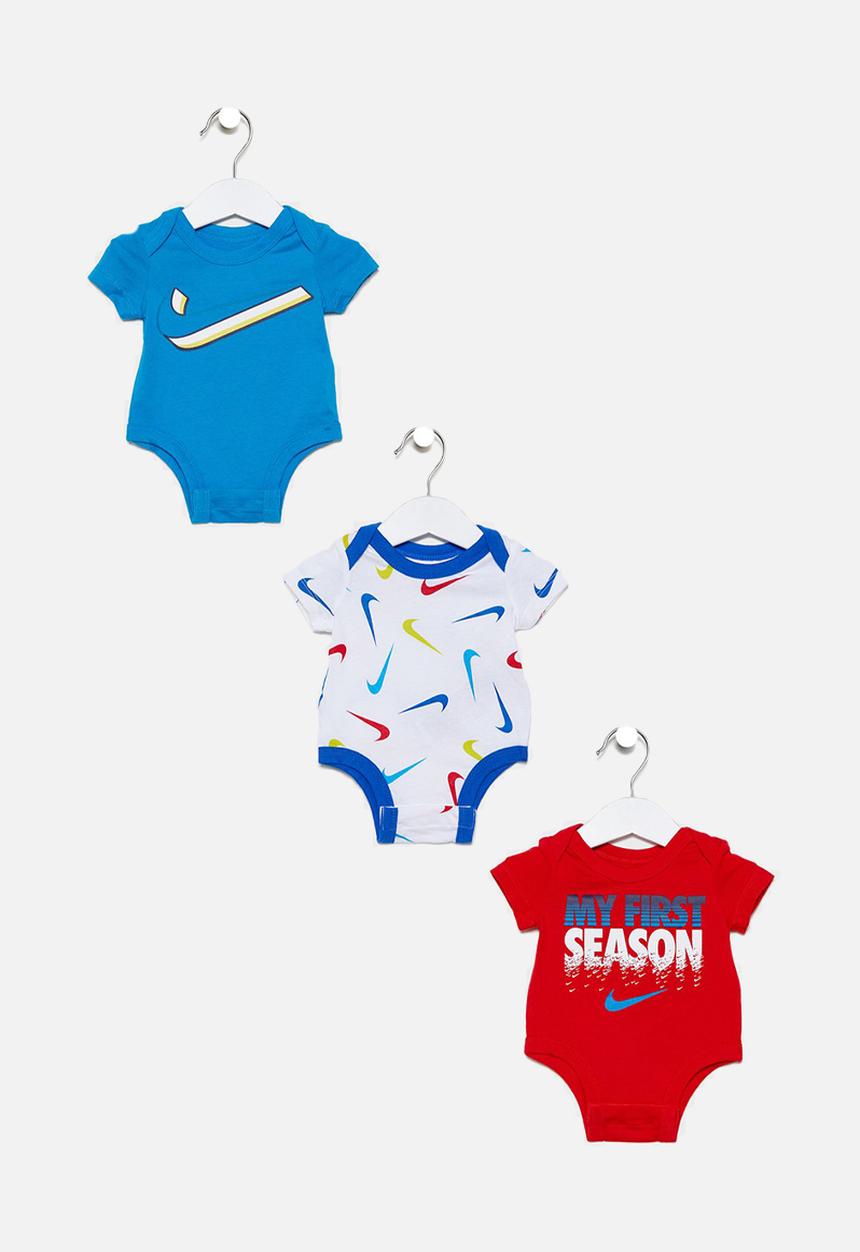 Nike - Swoosh bodysuit 3 pack - multi
